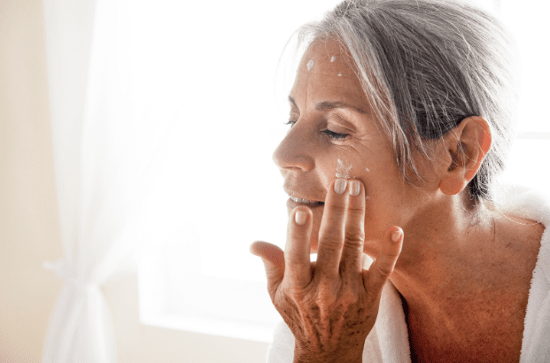Having a nighttime skincare routine is important for aging skin.